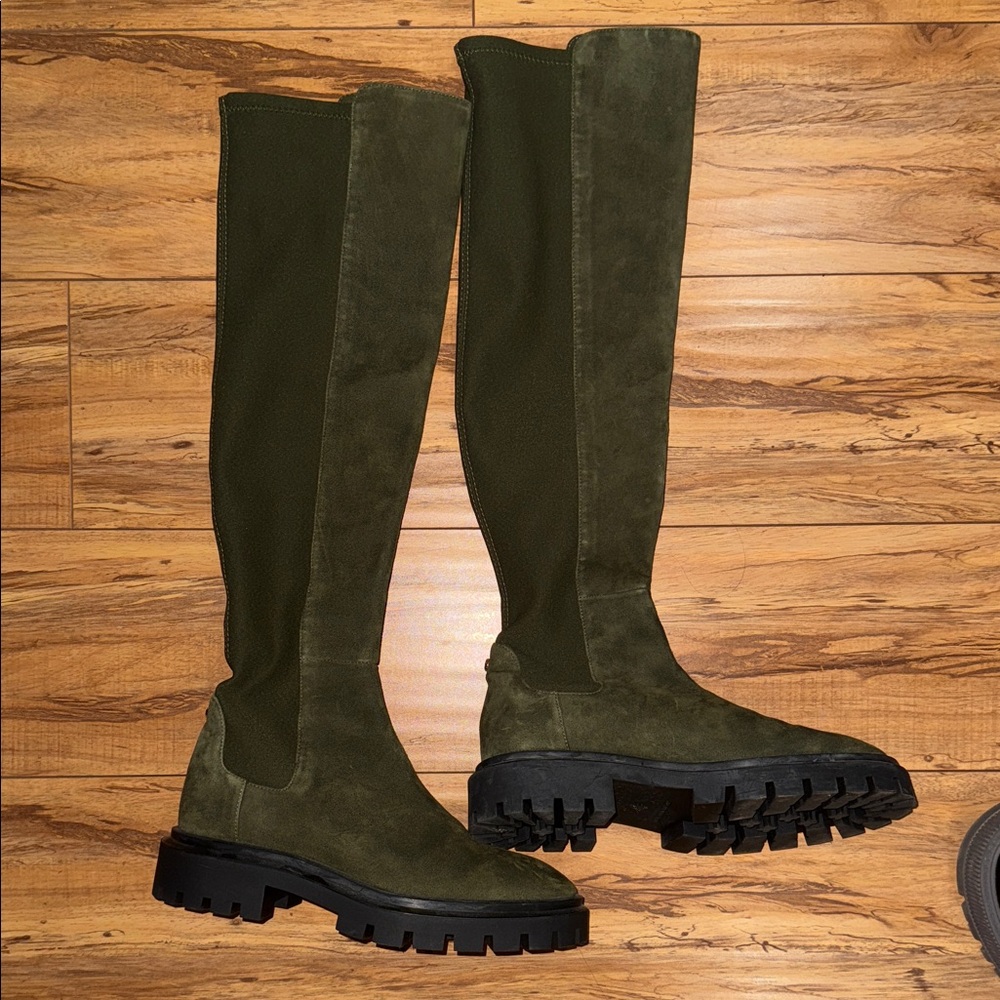 Stuart Weitzman Olive Over the Knee Boots